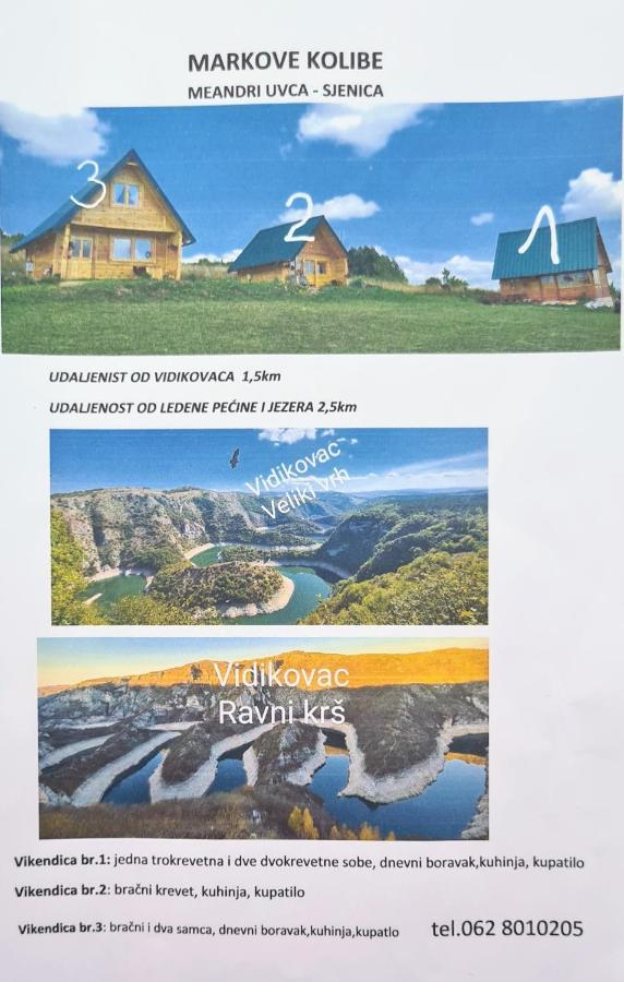 Markove Kolibe 1, Uvac,Vecaa Sjenica Exteriör bild